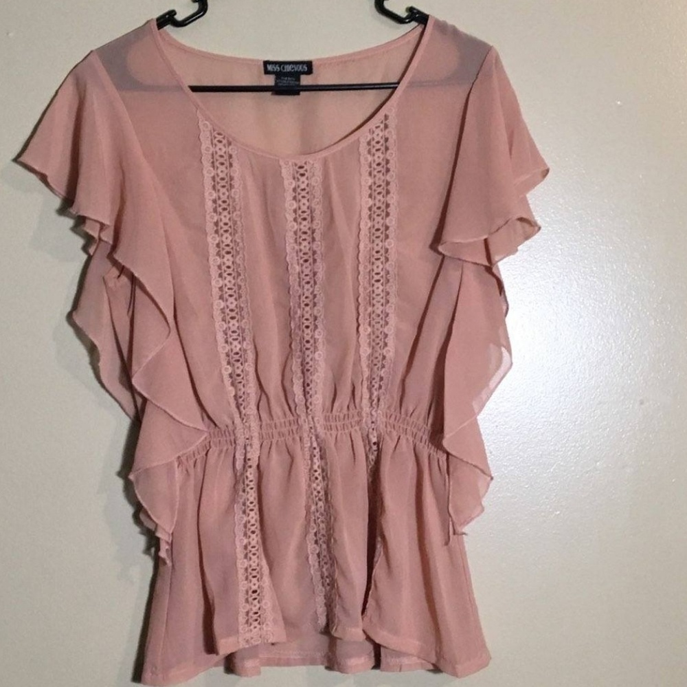 Pink shear blouse
